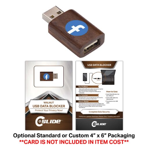 Wood USB Data Blocker with Standard Packaging-7