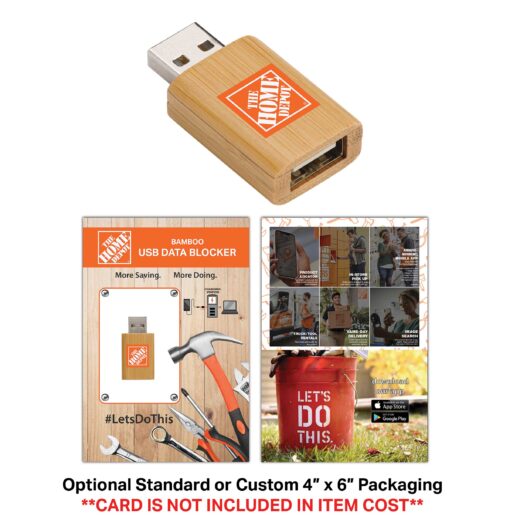 Wood USB Data Blocker with Standard Packaging-8