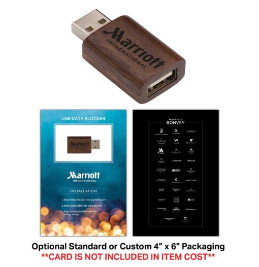 Wood USB Data Blocker with Standard Packaging-9